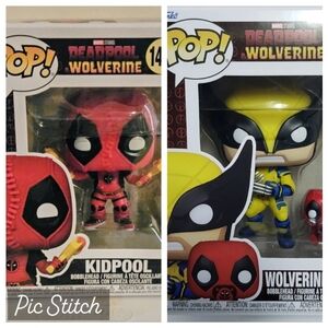 Funko Pop Deadpool and Wolverine Kidpool Wolverine with Babypool